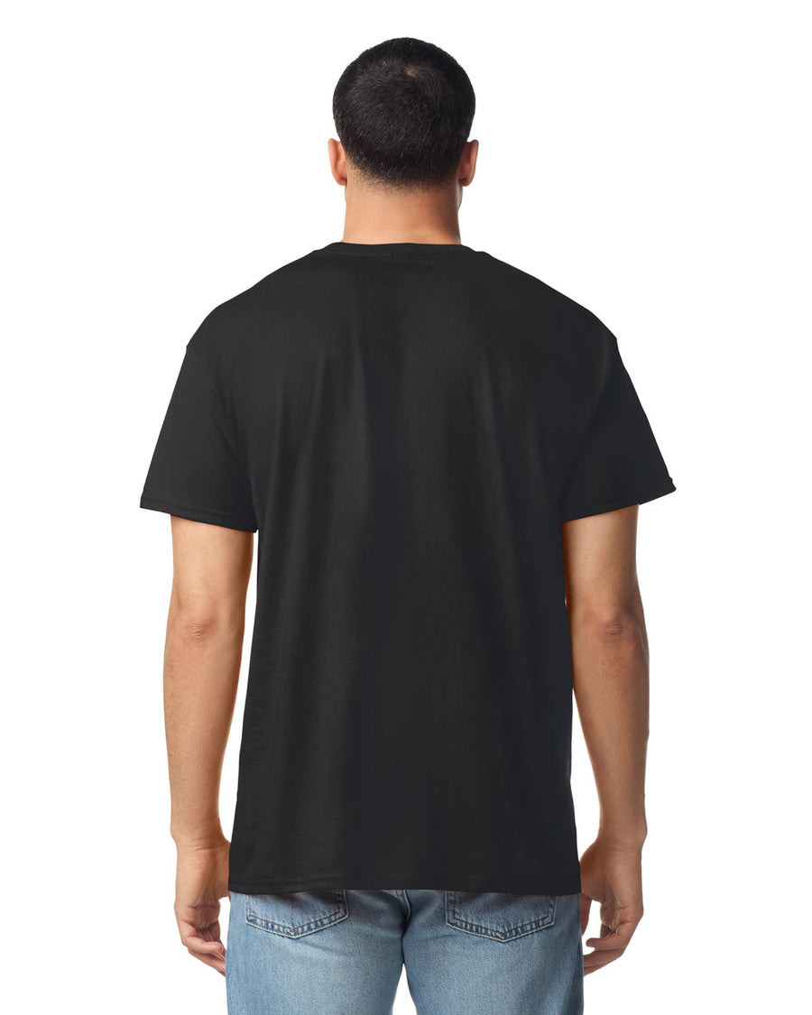 Gildan G300 Heavyweight Cotton T-Shirt - Black - model back