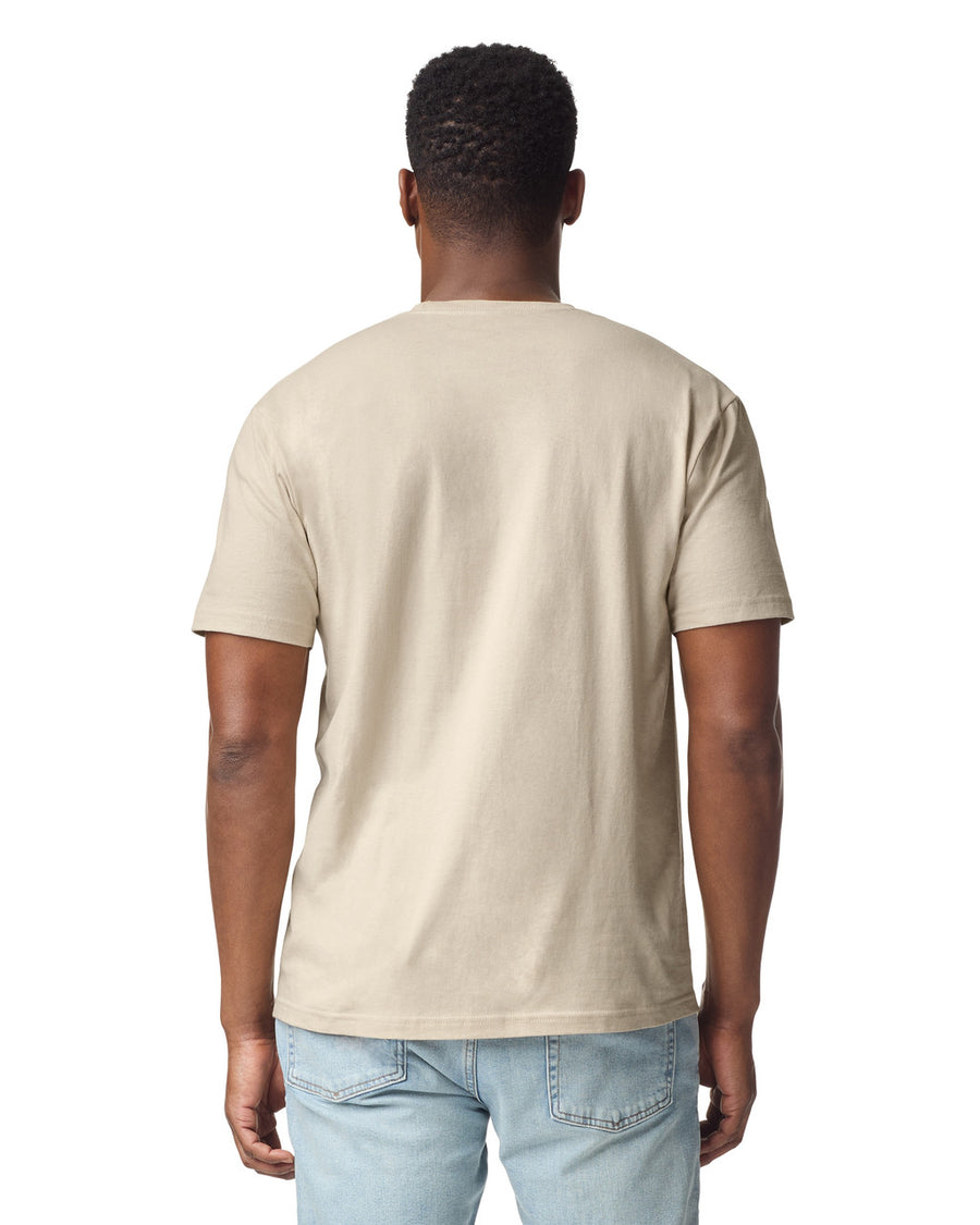 Gildan G300 Heavyweight Cotton T-Shirt - Sand - model back