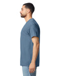 Gildan G300 Heavyweight Cotton T-Shirt - Indigo Blue - model side