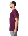 Gildan G300 Heavyweight Cotton T-Shirt - Maroon - model side