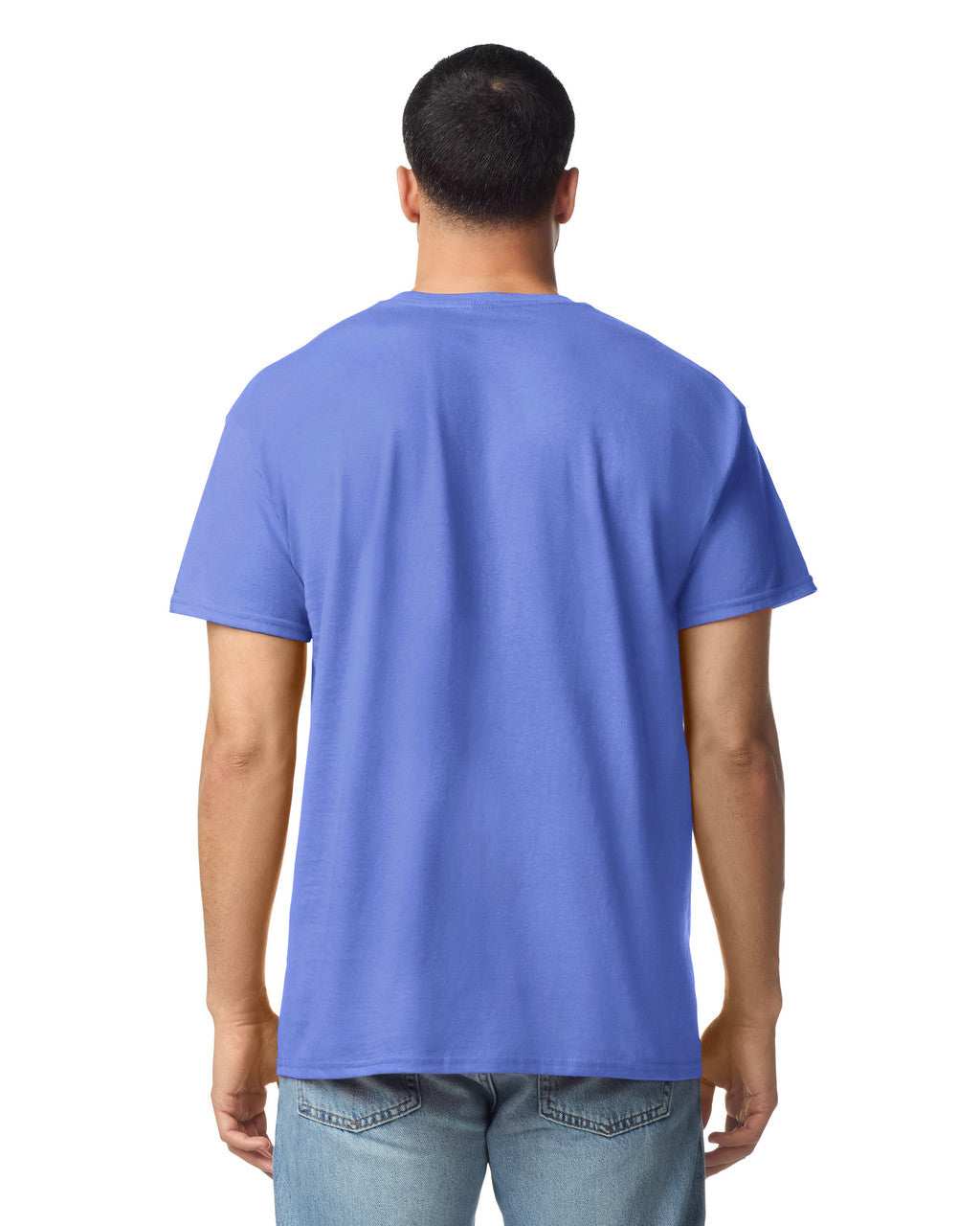 Gildan G300 Heavyweight Cotton T-Shirt - Violet - model back