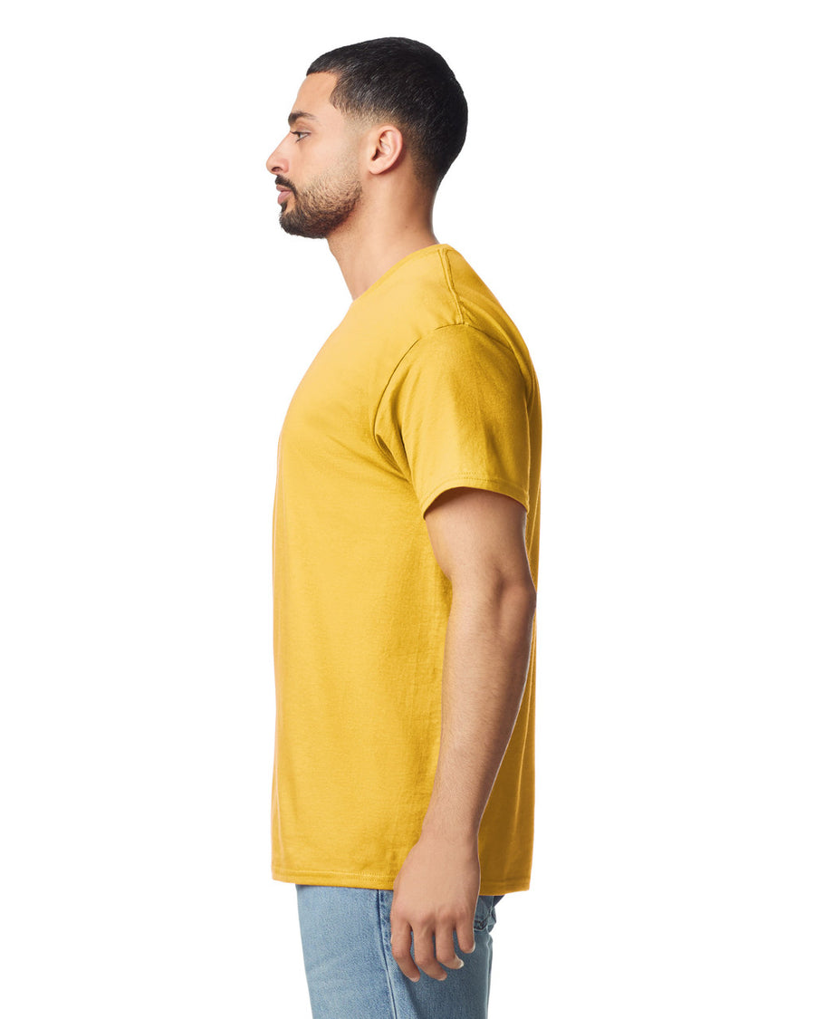 Gildan G300 Heavyweight Cotton T-Shirt - Daisy - model side