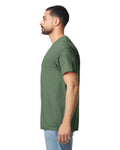 Gildan G300 Heavyweight Cotton T-Shirt - Military Green - model side