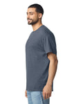 Gildan G300 Heavyweight Cotton T-Shirt - Dark Heather - model side