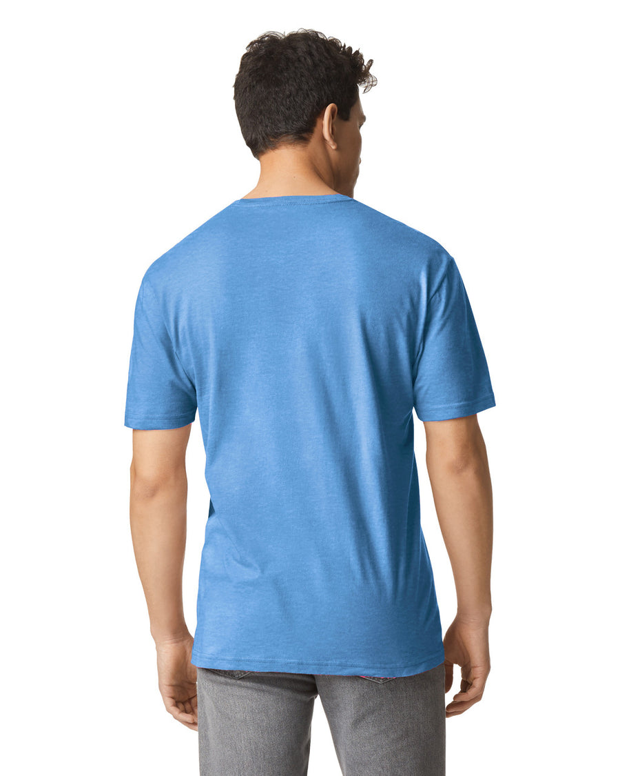 Gildan G300 Heavyweight Cotton T-Shirt - Carolina Blue - model back