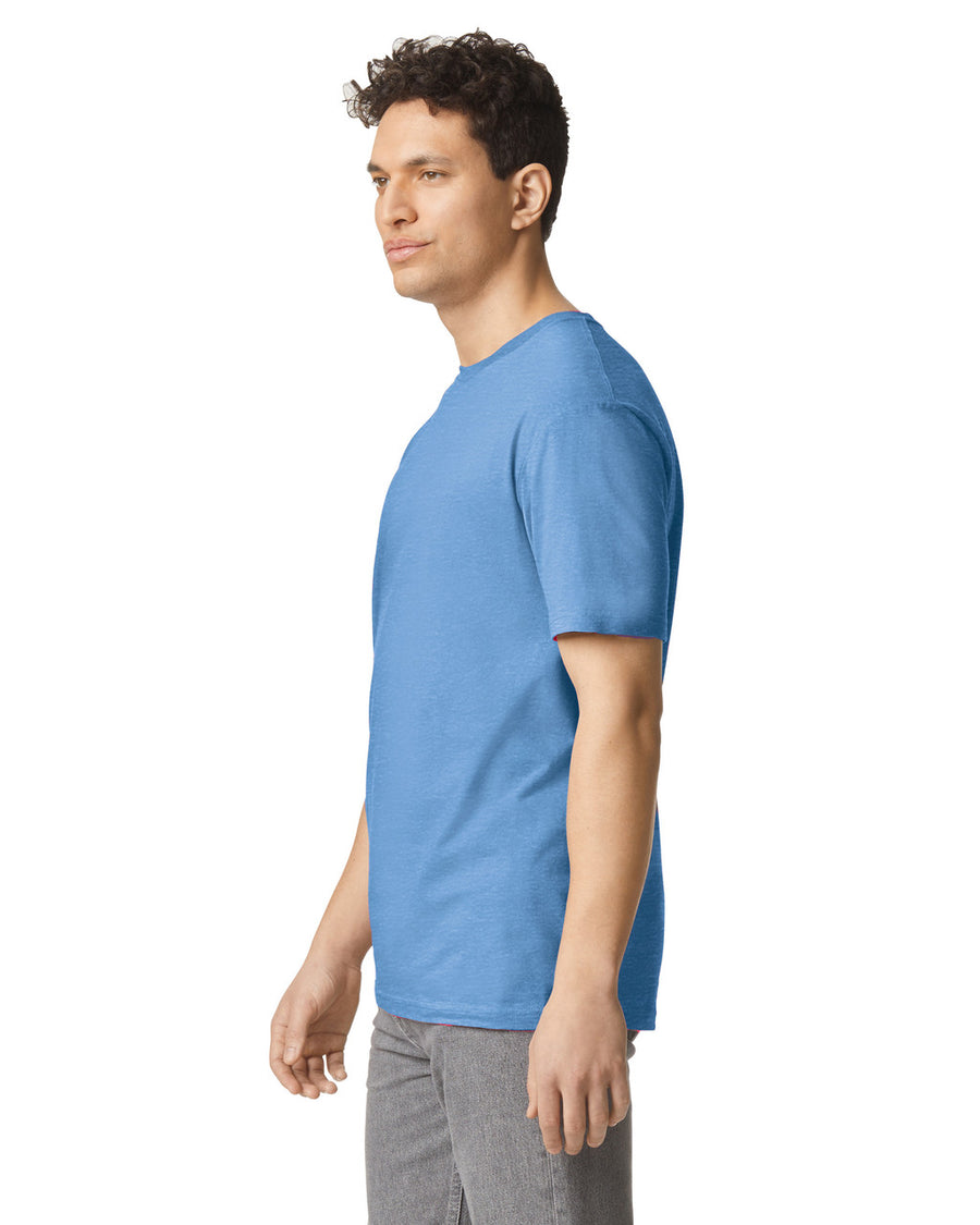 Gildan G300 Heavyweight Cotton T-Shirt - Carolina Blue - model side
