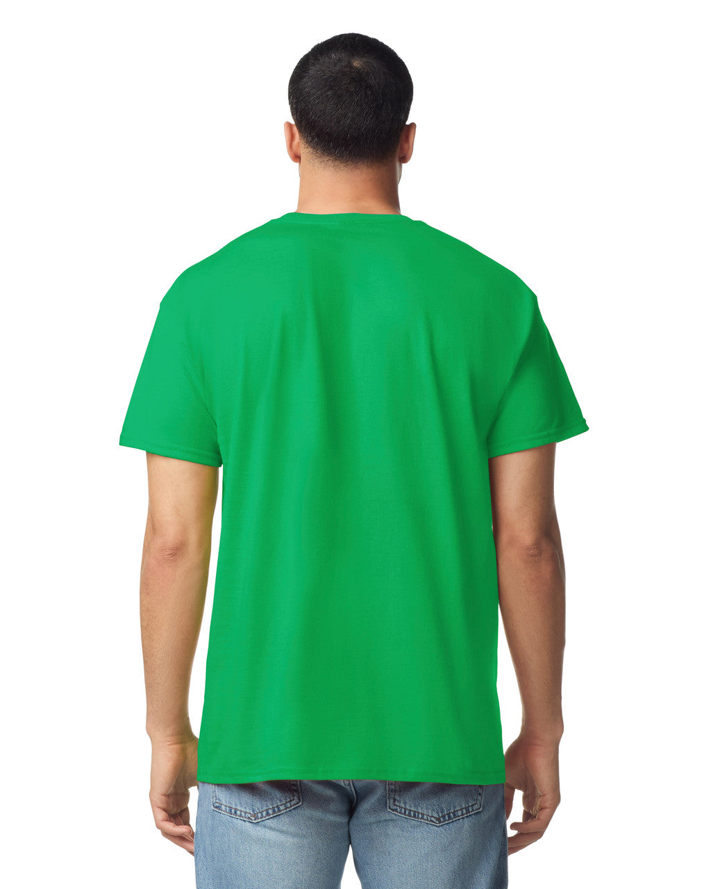Gildan G300 Heavyweight Cotton T-Shirt - Irish Green - model back