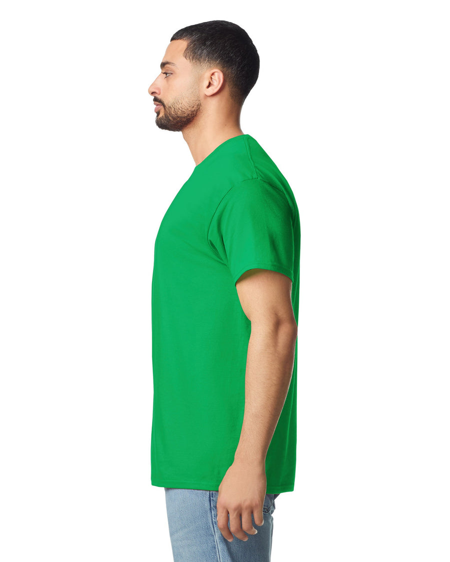 Gildan G300 Heavyweight Cotton T-Shirt - Irish Green - model side