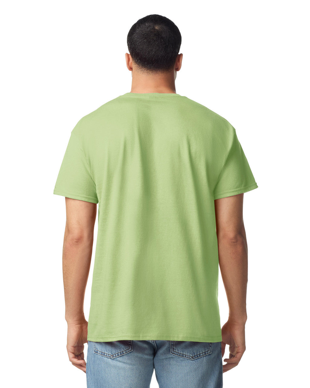 Gildan G300 Heavyweight Cotton T-Shirt - Pistachio - model back