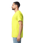 Gildan G300 Heavyweight Cotton T-Shirt - Safety Green - model side