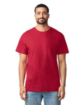 Gildan G300 Heavyweight Cotton T-Shirt - Cherry Red - model front