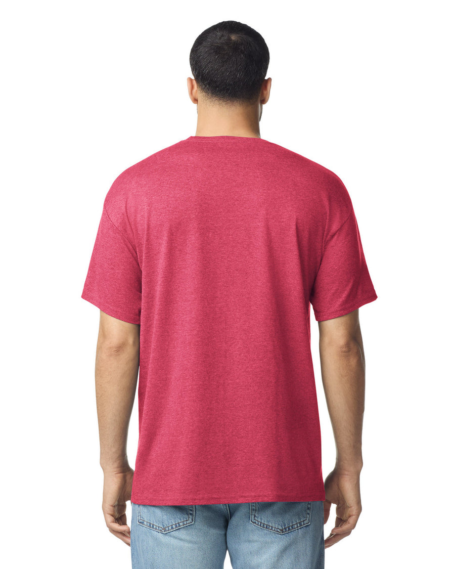 Gildan G300 Heavyweight Cotton T-Shirt - Red - model back