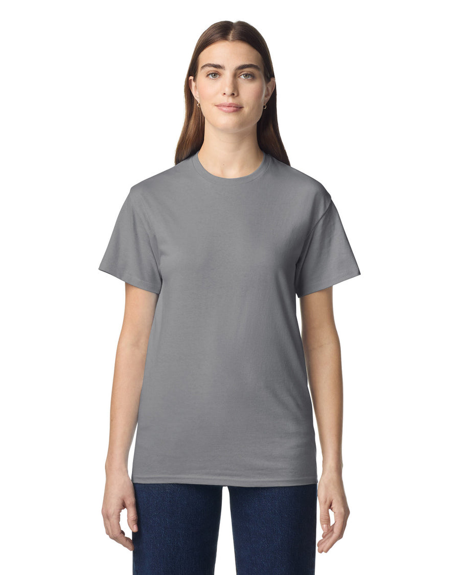 Gildan G300 Heavyweight Cotton T-Shirt - Gravel - model front
