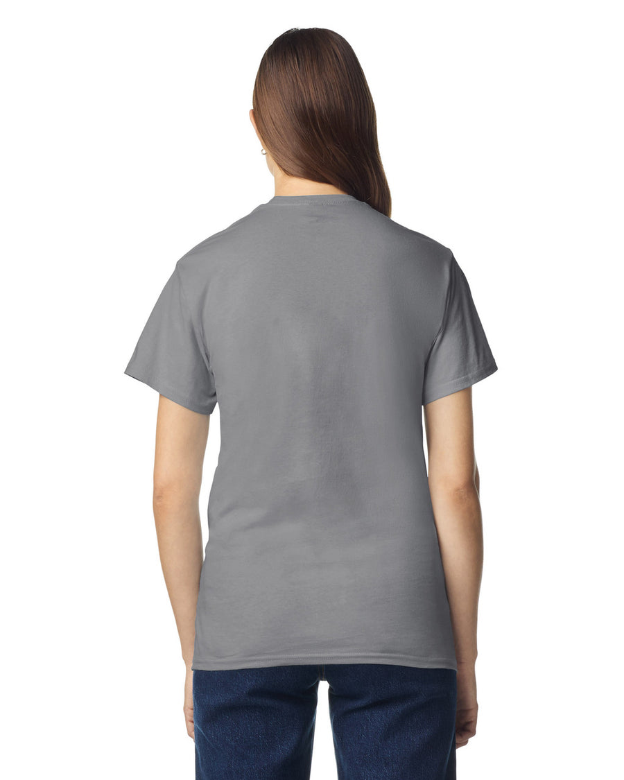 Gildan G300 Heavyweight Cotton T-Shirt - Gravel - model back