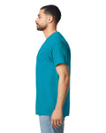 Gildan G300 Heavyweight Cotton T-Shirt - Tropical Blue - model side