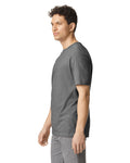 Gildan G300 Heavyweight Cotton T-Shirt - Heather Dark Grey - model side