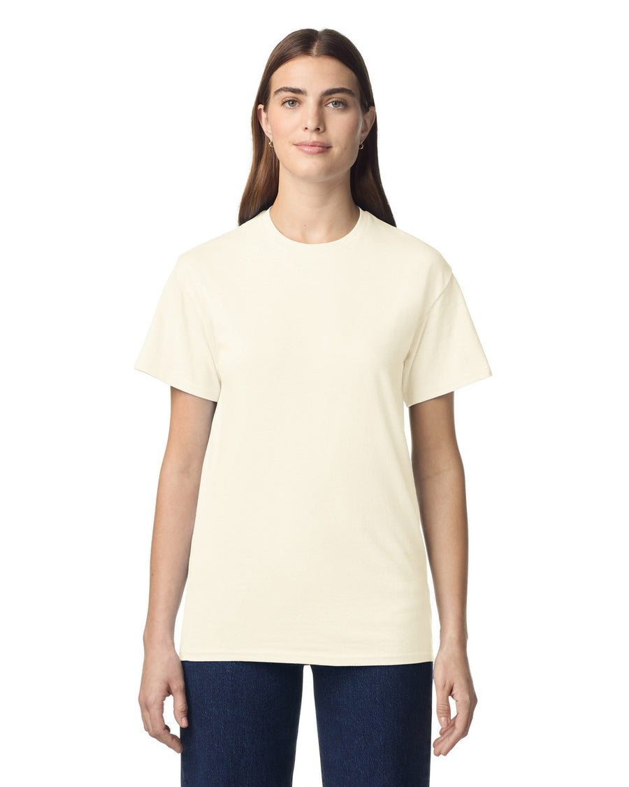 Gildan G300 Heavyweight Cotton T-Shirt - Off White - model front