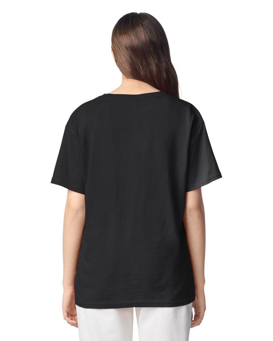 Gildan 3000B Youth Light Cotton T-Shirt - Black - model back