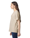 Gildan 3000B Youth Light Cotton T-Shirt - Sand - model side