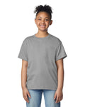 Gildan 3000B Youth Light Cotton T-Shirt - Sport Grey - model front