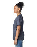 Gildan 3000B Youth Light Cotton T-Shirt - Navy - model side