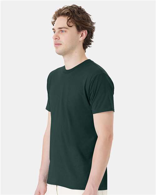 Hanes 4980 Perfect-T T-Shirt - Deep Forest - model side