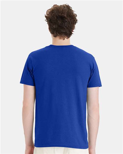 Hanes 4980 Perfect-T T-Shirt - Deep Royal - model back