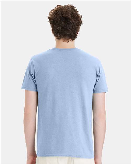 Hanes 4980 Perfect-T T-Shirt - Light Blue - model back