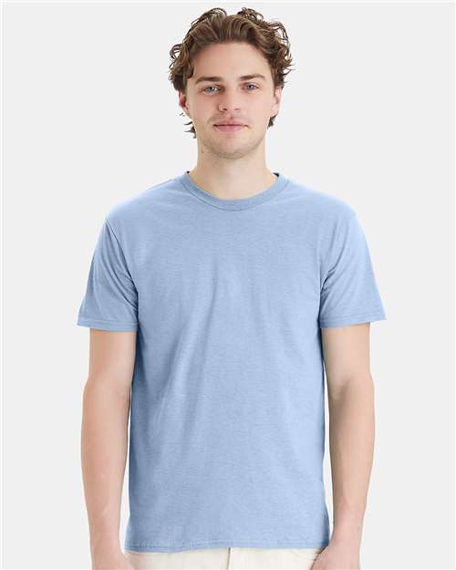 Hanes 4980 Perfect-T T-Shirt - Light Blue - model front