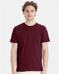 Hanes 4980 Perfect-T T-Shirt - Maroon - model front