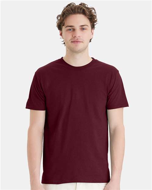 Hanes 4980 Perfect-T T-Shirt - Maroon - model front