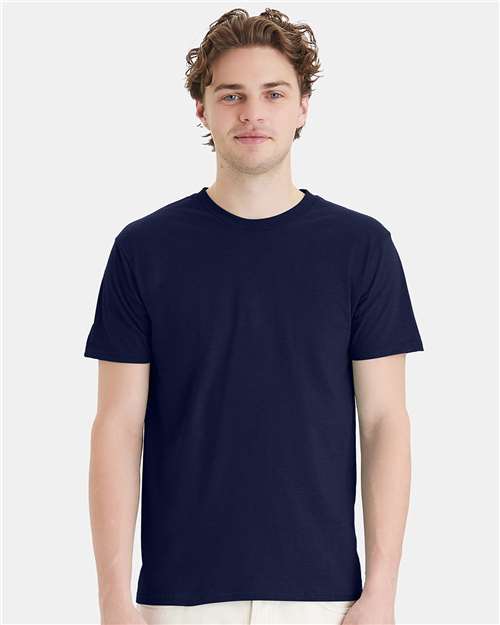 Hanes 4980 Perfect-T T-Shirt - Navy - model front
