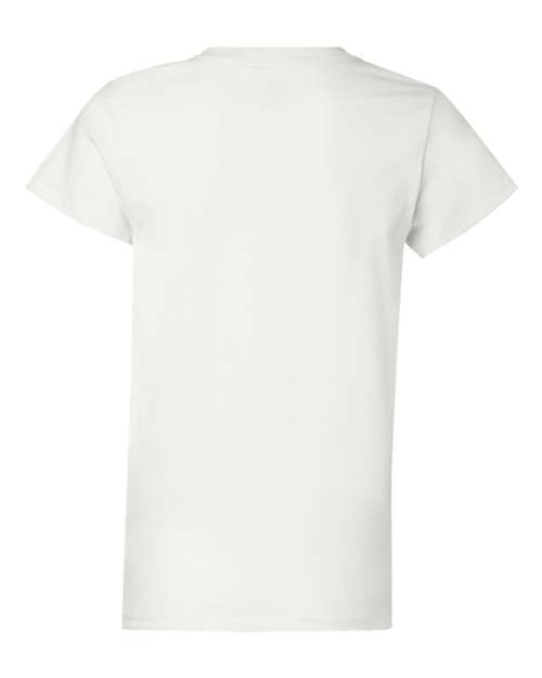 Hanes 5680 Women's Essential-T T-Shirt - White - back
