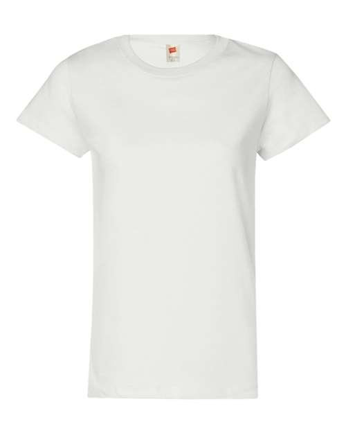 Hanes 5680 Women's Essential-T T-Shirt - White - front