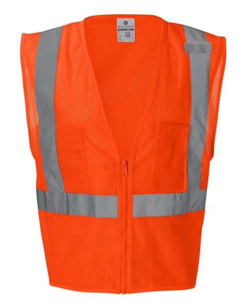 Kishigo 1085-1086 Unisex Ultra-Cool Mesh Vest with Pockets - Orange - front