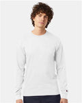 Champion CC8C Unisex Long Sleeve T-Shirt - White - model front