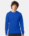 Champion CC8C Unisex Long Sleeve T-Shirt - Royal Blue - model front