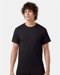 Champion T425 Unisex Classic T-Shirt - Black - model front