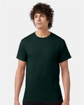 Champion T425 Unisex Classic T-Shirt - Dark Green - model front