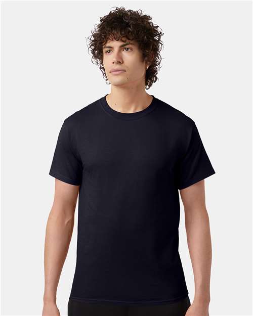 Champion T425 Unisex Classic T-Shirt - Navy - model front