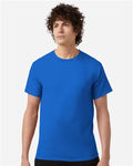 Champion T425 Unisex Classic T-Shirt - Royal Blue - model front