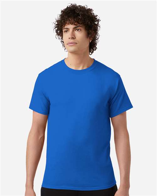 Champion T425 Unisex Classic T-Shirt - Royal Blue - model front