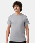 Champion T425 Unisex Classic T-Shirt - Light Steel - model front