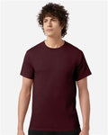 Champion T425 Unisex Classic T-Shirt - Maroon - model front