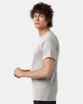 Champion T425 Unisex Classic T-Shirt - Ash - model side
