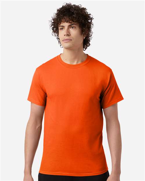 Champion T425 Unisex Classic T-Shirt - Orange - model front