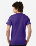 Champion T425 Unisex Classic T-Shirt - Purple - model back