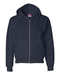 Champion S800 Powerblend Full-Zip Hooded Sweatshirt - Navy - flat front