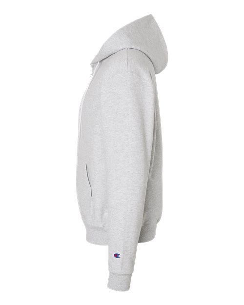 Champion S800 Powerblend Full-Zip Hooded Sweatshirt - Silver Grey - side