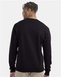 Champion S600 Powerblend Crewneck Sweatshirt - Black - model back